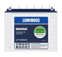 LUMINOUS 60 Months Warranty Tubular Inverter Battery (160 Ah, ILTT 20060)
