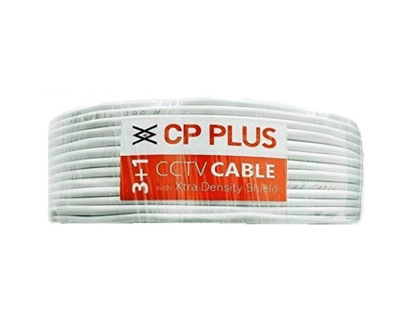 CP PLUS 3+1 Coaxial Pure Copper CCTV Camera Standard Cable
